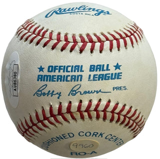 Nolan Ryan Autographed Official American League Baseball (JSA)