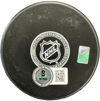 Nick Cousins Autographed Official Panthers Puck (Beckett Witness)