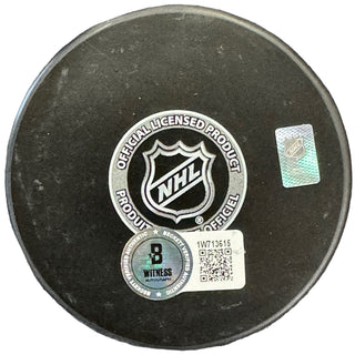 Brandon Montour Autographed Official Panthers Puck (Beckett Witness)