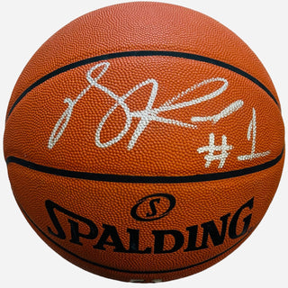 Derrick Rose Autographed Leather Game Basketball (PSA)