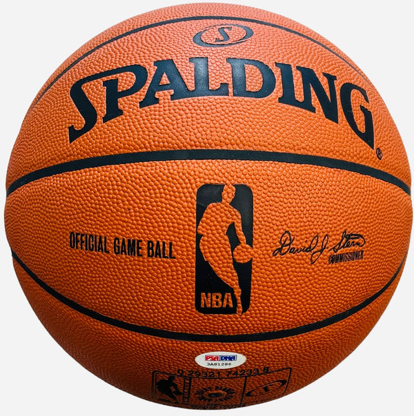 Derrick Rose Autographed Leather Game Basketball (PSA)