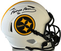 Franco Harris Autographed Replica Full Size Lunar Speed Steelers Helmet (Beckett)