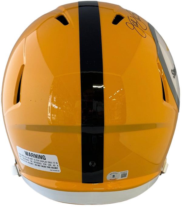 Jack Lambert Autographed Replica Full Size Speed Steelers Helmet (Beckett)