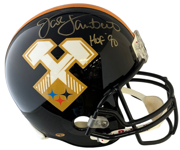 Jack Lambert Autographed Replica Full Size Steelers Helmet (JSA)