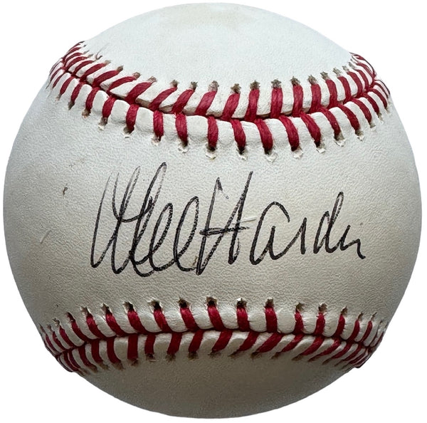 Mel Harder Autographed Official American League Baseball