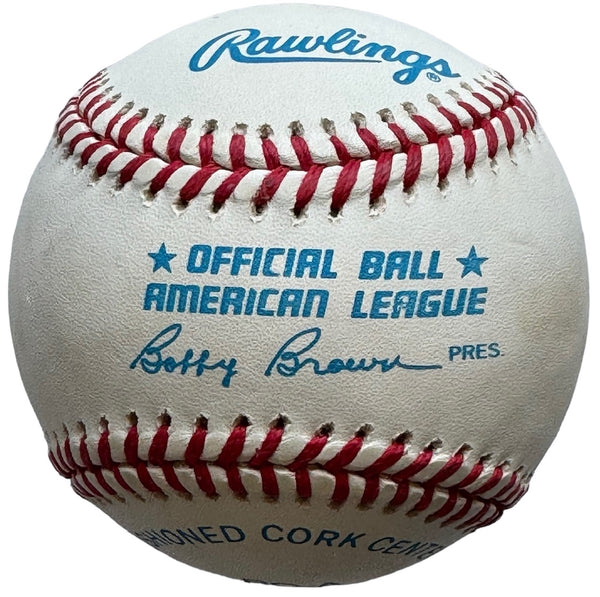 Mel Harder Autographed Official American League Baseball