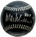 Mike Mussina Autographed Black Hall Of Fame Fotoball (JSA)