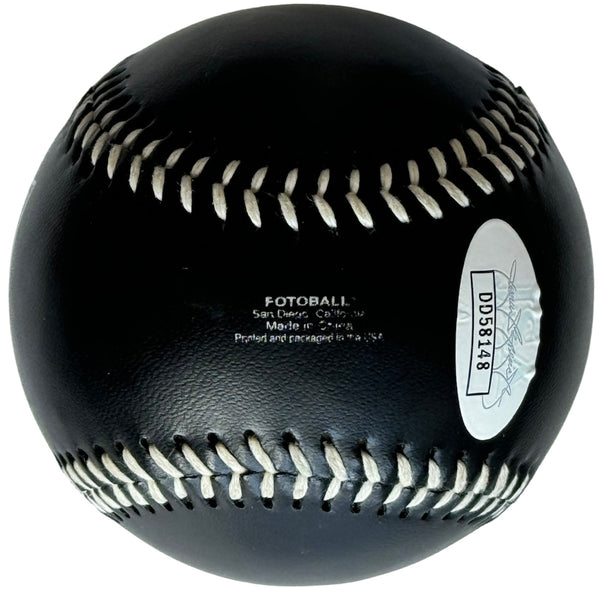 Mike Mussina Autographed Black Hall Of Fame Fotoball (JSA)