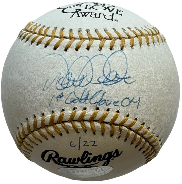 Derek Jeter Autographed Official Gold Glove Baseball #6/22 (Steiner/MLB)