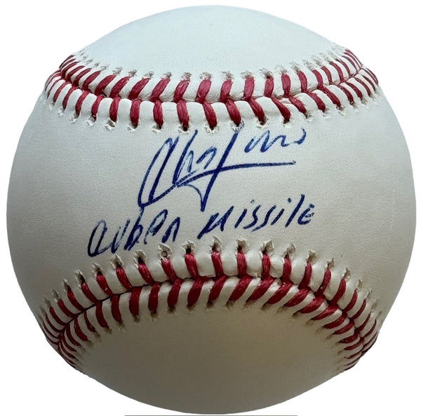 Aroldis Chapman "Cuban Missile" Autographed Official Major League Baseball (Beckett)