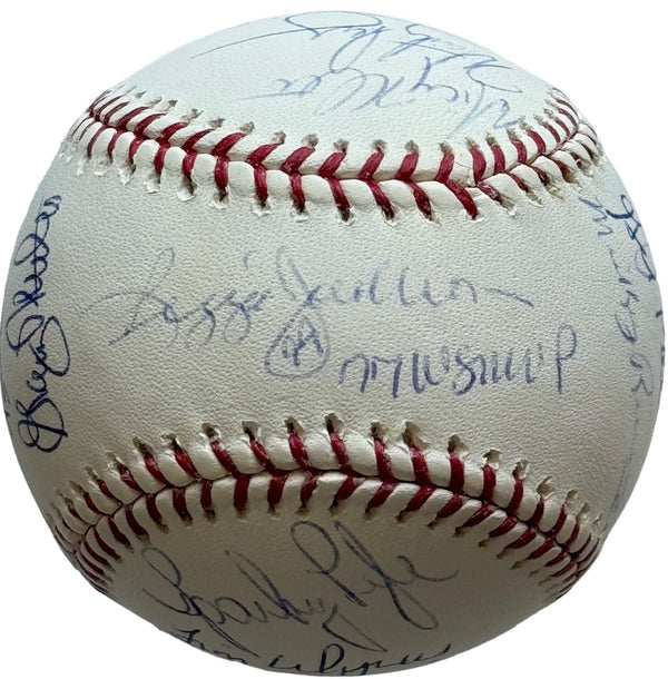 1977-78 New York Yankees Reunion Signed Official Major Baseball (JSA)