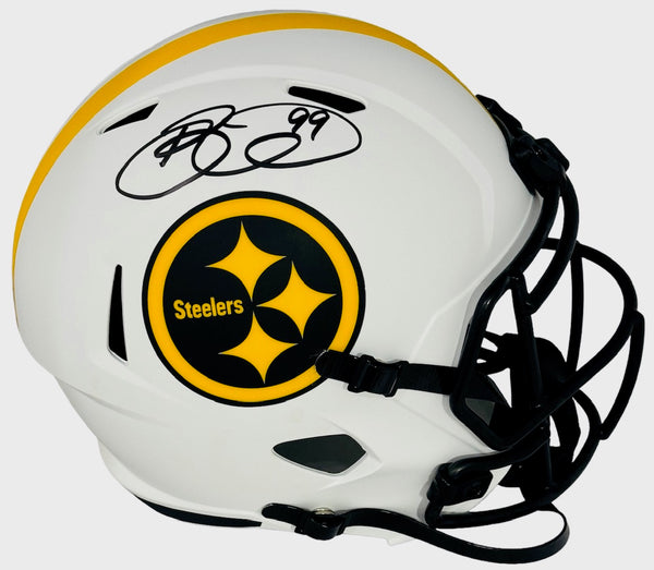 Brett Keisel Autographed Replica Full Size Lunar Speed Steelers Helmet (JSA)