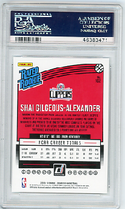 Shai Gilgeous-Alexander 2018-19 Donruss Optic Rated Rookie #162 (PSA 10)