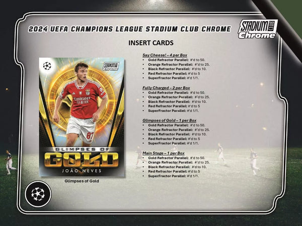 2023-24 Topps Stadium Club Chrome Soccer UEFA Champions League Hobby Box