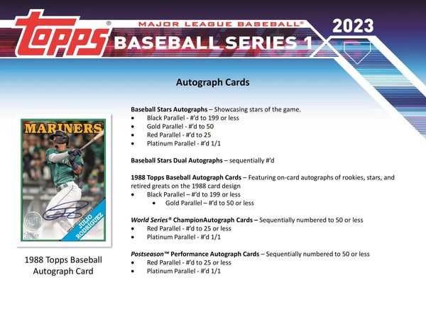 2023 Topps Series 1 Baseball Hanger Box