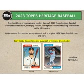 2023 Topps Heritage Baseball Hobby Box