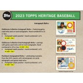 2023 Topps Heritage Baseball Hobby Box