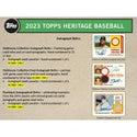 2023 Topps Heritage Baseball Hobby Box