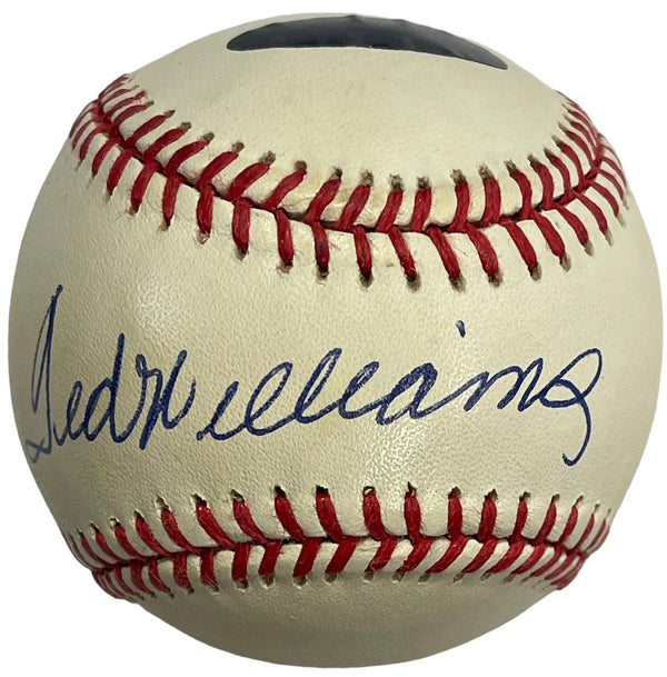 Ted Williams Autographed Official American League Baseball (Green Diamond)