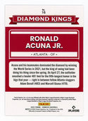 Ronald Acuna Jr. 2022 Panini Red Donruss #16 Card