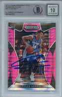 Tyler Herro Autographed 2019-20 Panini Prizm Draft Picks Pink Pulsar Prizm Rookie Card #15 (BGS 10 Auto)