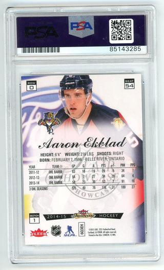 Aaron Ekblad Autographed 2015 Upper Deck Fleer Showcase PSA Authentic Auto