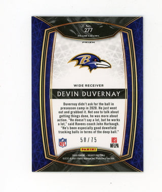 Devin Duvernay 2020 Panini Select Blue #277 Card 58/75