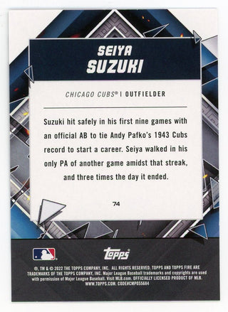 Seiya Suzuki 2022 Topps FIR #74 Card