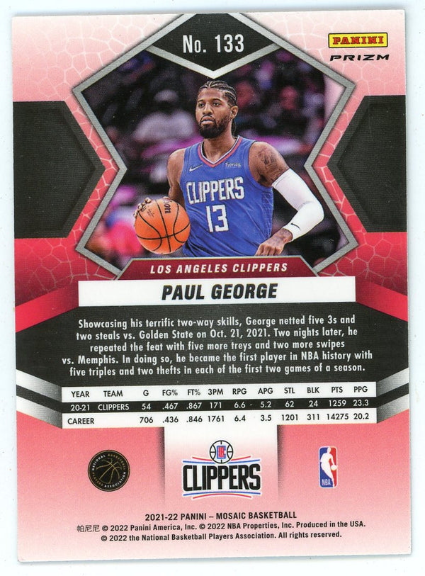 Paul George 2021-22 Panini Mosaic #133