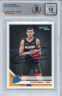 Tyler Herro Autographed 2019-20 Panini Donruss Rookie Card #212 (BGS 10 Auto)