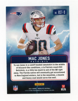 Mac Jones 2021 Panini By Storm #BST-9 Card