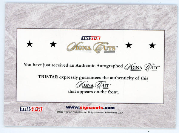 Nick Johnson Autographed 2008 Tristar Signa Cuts