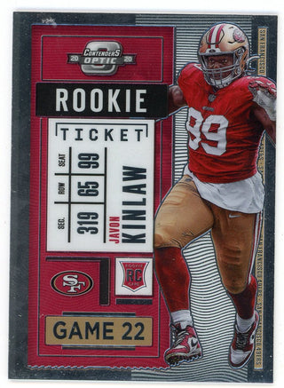 Javon Kinlaw 2020 Panini Contenders Optic Rookie Ticket Card #99