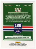 Druw Jones 2022 Panini 18U National Team #60 Card