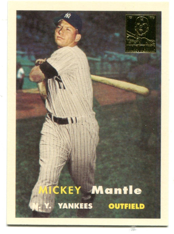 Mickey Mantle 1996 Topps Commemorative Set #95 Reprint Card