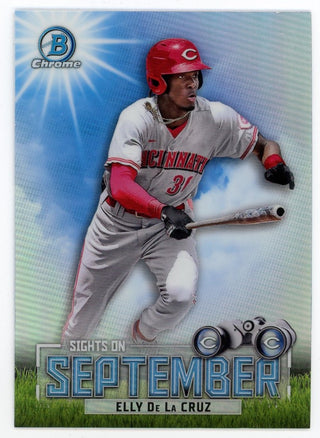 Elly De La Cruz 2023 Topps Bowman Chrome Sights On September #SOS-7 Card