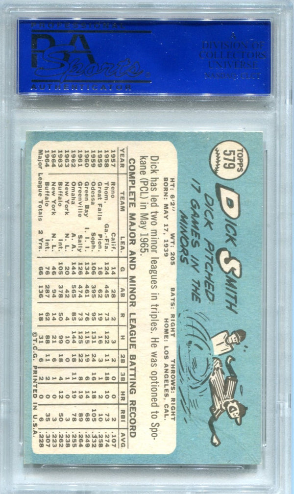 Dick Smith 1965 Topps #579 PSA EX-MT 6 Card