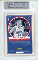 Tyler Herro Autographed 2019-20 Panini Chronicles Hometown Heroes Optic Rookie Card #555 (BGS)