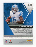 D'Andre Swift 2020 Panini Silver Mosaic #215 Card