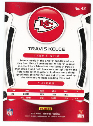 Travis Kelce 2021 Panini Certified #42