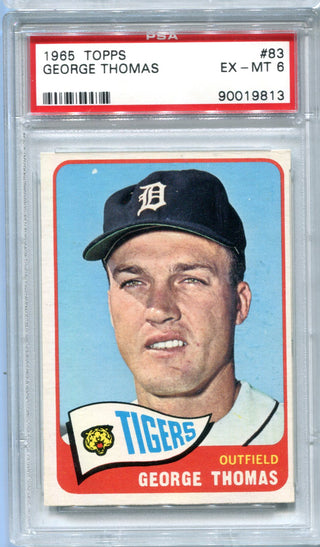 George Thomas l 1965 Topps #83 PSA NM-MT 6 Card