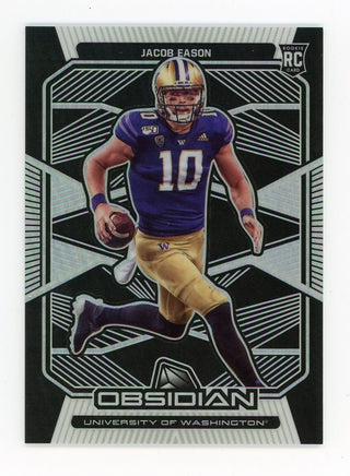 Jacob Eason 2020 Panini Silver Obsidian #16 Card 15/99