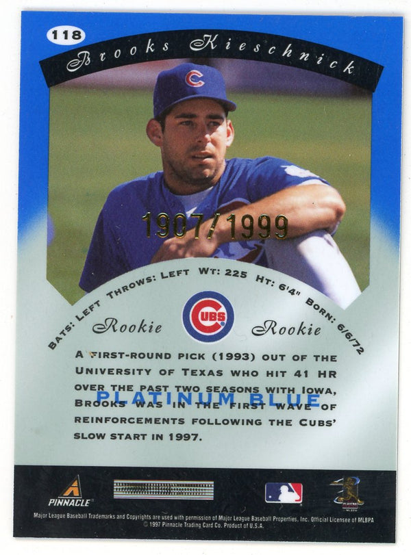 Brooks Kieschnick 1997 Pinnacle Platinum Blue #118