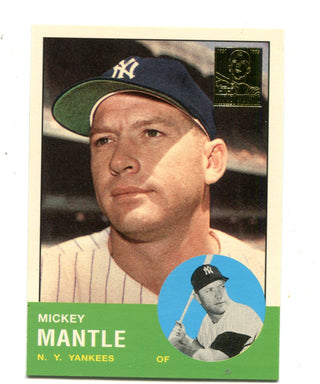 Mickey Mantle 1996 Topps Commemorative Set #200 Reprint Card