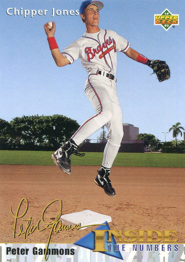 Chipper Jones 1993 Upper Deck Inside The Numbers Rookie Card