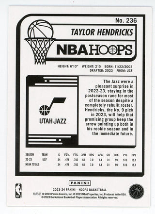 Taylor Hendricks 2023-24 Panini Hoops #236