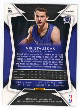 Nik Stauskas 2014-15 Panini Select Prizm Rookie Card #85