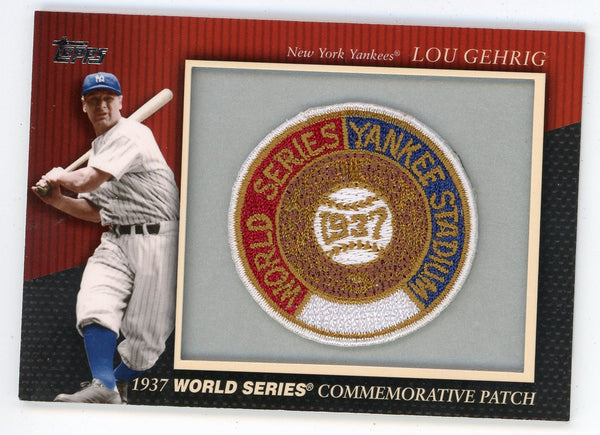 Lou Gehrig 2010 1937 WS Commemorative Patch #MCP-9