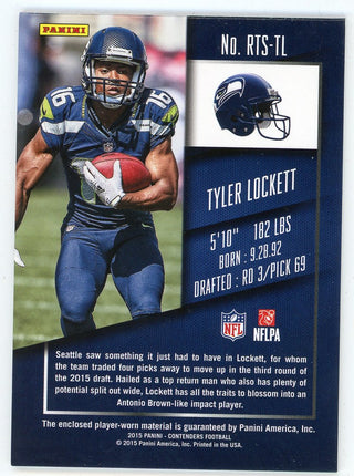 Tyler Lockett 2015 Panini Contenders Rookie Card Patch Relic #RTS-TL