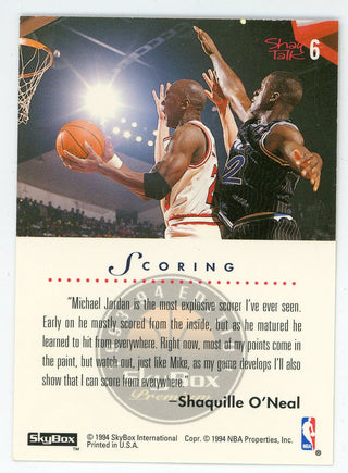 Shaquille O'Neal 1994 Skybox Shaq Talk Scoring #6